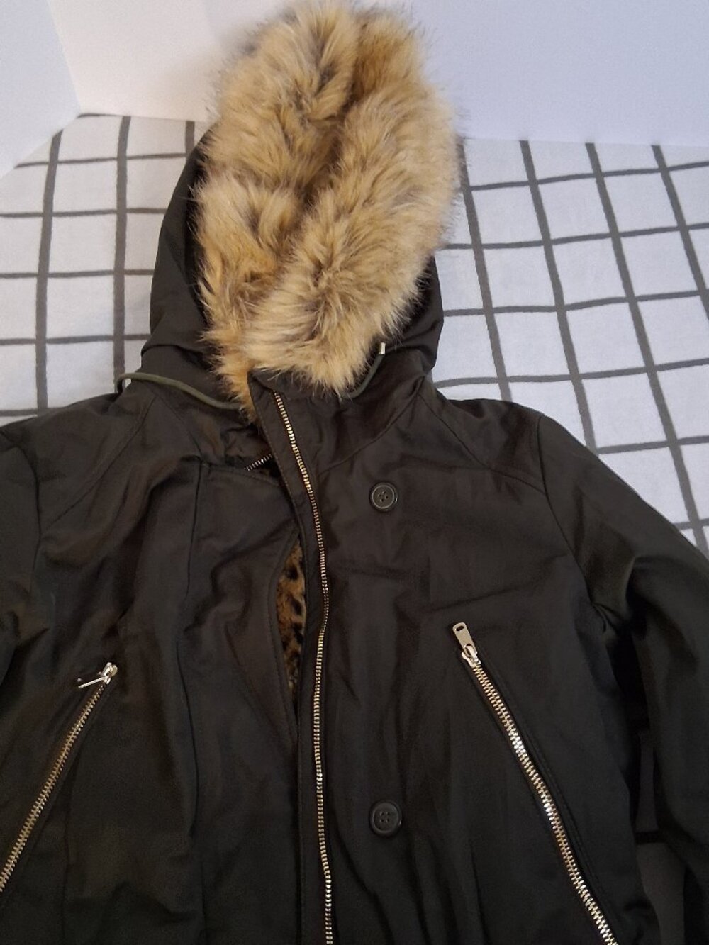 XS ZARA TRF Trafaluc Puffer Jacket - Functional Crossbody Interior Strap